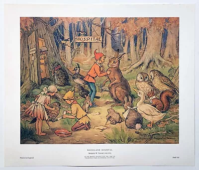 Woodland Hospital  Water Colour By Margaret W Tarrant Reproduction Print • £18