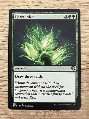 Harmonize MTG Magic The Gathering Card NM Near Mint Starter Commander SCD • $3