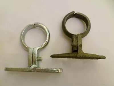 £4.01 • Buy Malleable Iron SCREW ON Bracket - Black Or Galvanised Pipe Clips - School Board
