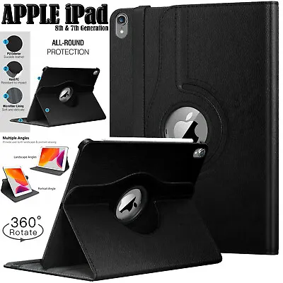 £6.74 • Buy Leather 360 Degree Rotating Case For Apple IPad Pro 9.7  Air 1/2 & 5th/6th (Gen)