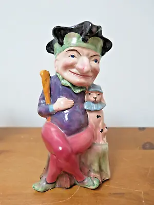 £10 • Buy Vintage MELBA Ware Punch Toby Ceramic Jug - Punch & Judy With Dog  England
