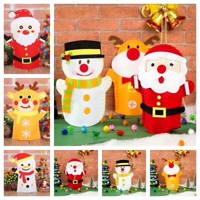 Santa Claus DIY Christmas Hand Puppet Handmade Finger Puppet Toy  Kindergarten • £2.99