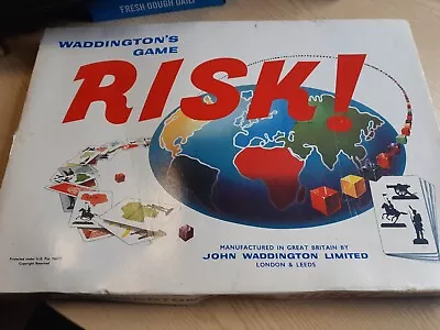 Vintage Waddingtons Risk Family Fun Board Game  3 - 6 Players 8yrs+ CF • £9.51