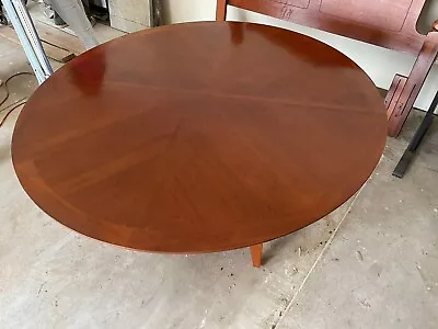 60’ Modern Round Dining Table Handmade In Cherry Wood Near Perfect Condition • $1289.99