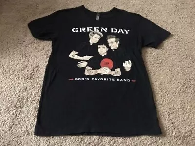 Pre-Owned Green Day 'God's Favorite Band' Graphic S T-Shirt - GENTLY WORN! • $20.50