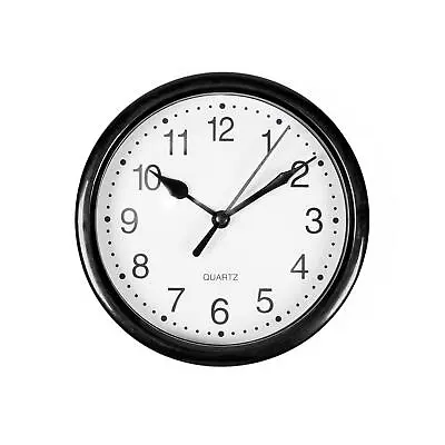 OHS Basic Wall Clock Round Analogue Vintage Home Decor Small Bedroom Kitchen • £5.49