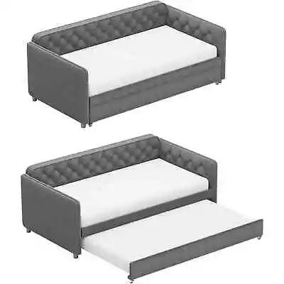 Pull Out Daybed With TrundleTwin Size Sofa Beds With Button TuftedNo Mattress • $329.99