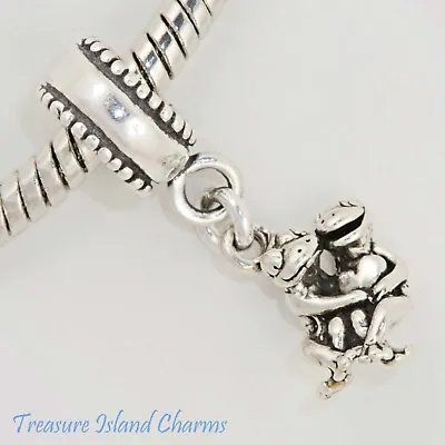 Frog Couple With Heart Love 925 Solid Sterling Silver European Bead Charm Euro • £20.19