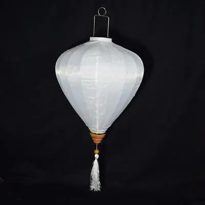 Quasimoon Medium White Vietnamese Silk Lantern Garlic Umbrella By PaperLante... • $27.52