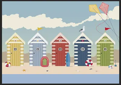 £5.99 • Buy Beach Huts On The Seafront Metal Tin Sign Home Sun Plaque Decor Sand Wall Plaque