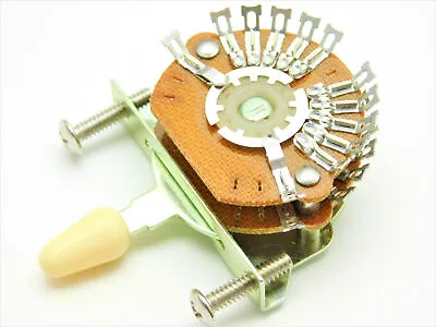 5-way 4-Pole Double Wafer Super Mega Switch For Stratocaster Cream Tip • $13.95