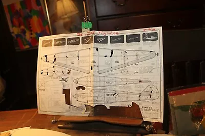 Vintage Paper Plans For Model Airplane Ryan SC • $3
