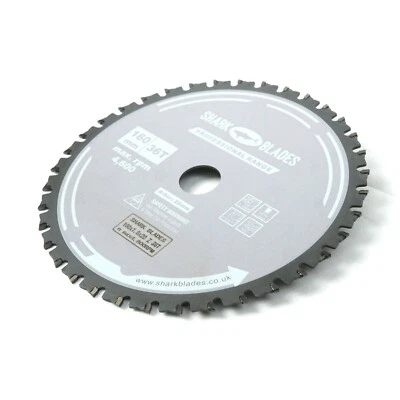 Circular Saw Blade For Metal Cutting 160mm X 36T Thin Kerf Blade Shark Blades • £13.95