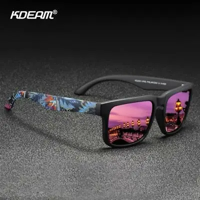 $12.97 • Buy KDEAM Sport Polarized Square Sunglasses For Men Driving Fishing Glasses UV400
