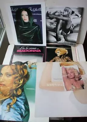 Madonna Lot Of 6 Items 2 Album Posters 12X12 2 Photos Postcard Lobby Card RARE - • $34.99