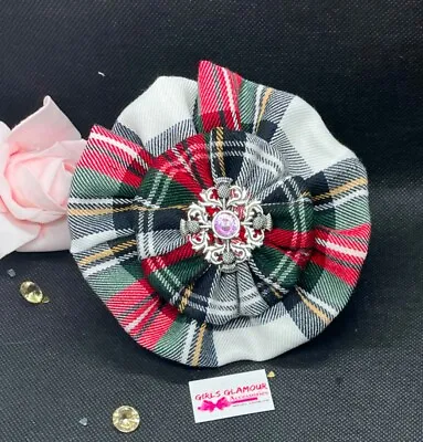 Modern Dress Tartan Rosette Sash Burns Night Scottish Kilt Stag Thistle Badge  • £7.99