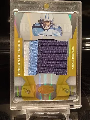 Chris Johnson  Leaf Certified Mirror  Gold Rc Jumbo Patch #1/25 Titans Cj2k • $27