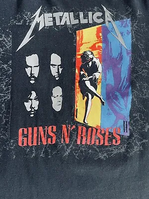 *RARE* Original Vintage 1992 Metallica Guns N Roses Faith No More Tour Shirt XL • $876