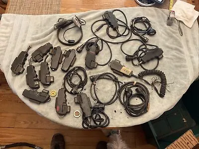 Military Radio Microphone Lot M29 M52 Untested + Parts + Headset • $30