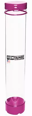 Viewtainer Tethered Cap Storage Container 2.75 X15 -Raspberry CRT27515-7 • $17.20