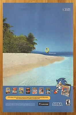 2002 Sonic Mega Collection Gamecube Vintage Print Ad/Poster Official Promo Art • $19.49