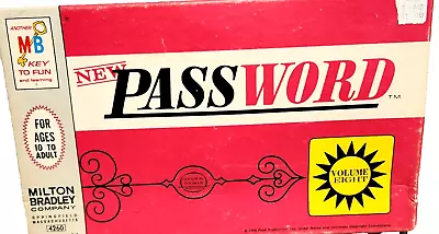 Vintage 1966  Password  Board Game Vol 8 Complete Milton Bradley 4260 TV Classic • $13