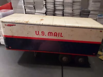 Marx Lumar US Mail Tractor Trailer Pressed Steel Trailer ONLY • $110