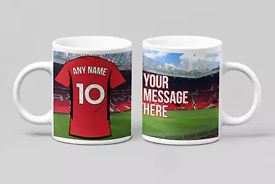 Personalised Manchester United Mug 2023 2024 Home Mug Football Fan Personalised • £12