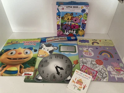 £7.25 • Buy YOUNG  CHILDS ACTIVITY BUNDLE 1 - Mr Men, Peppa Pig, Disney, Teaching Clock BN