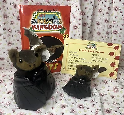 My Animal Kingdom Book 28 Bats 2 Soft Toys + Tags + Certificate Deagostini • £10