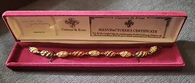 Camrose & Kross Jacqueline Kennedy Crystal Rhinestone Link Bracelet NIB W/Papers • £38.79