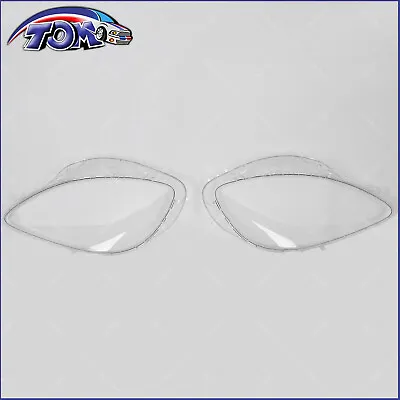 Pair Headlight Lens Lenses Cover Left & Right Clear For C6 Corvette 2005-2013 • $69.56