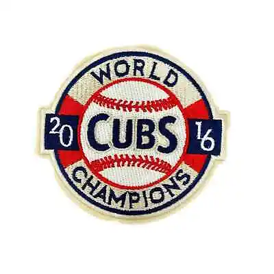 2016 MLB World Series Chicago Cubs Championship Iron On Patch - Ship Free In USA • $8.99