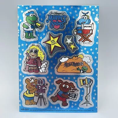 Vintage 80s 1989 Muppet Babies Full Foil Sticker Sheet - Jim Henson Hallmark #2 • $12.99