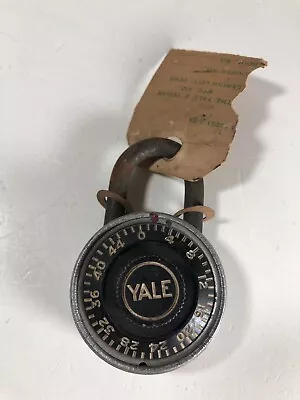 Vintage Yale Combination Lock Padlock W/ Tag Yale & Towne MFG CO Lenoir City TN • $14.99