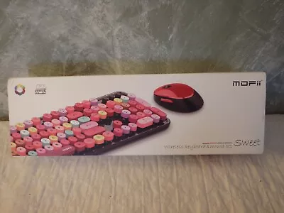 Mofii Charming Colorful Wireless Keyboard And Mouse Set For PC/Laptop/Mac-Purple • $49.99