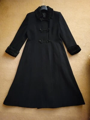 £99 • Buy Debenhams NUAGE Black Gothic Oriental Opera Riding Victorian Full Length Coat