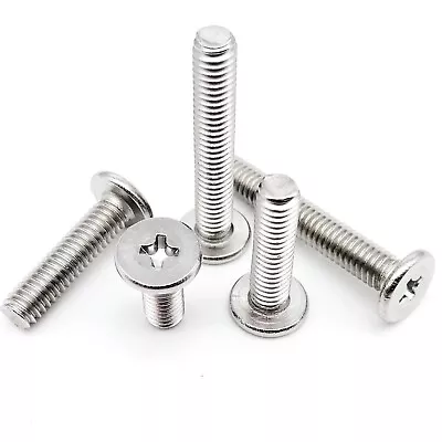 M1.4-M6 304 Stainless Steel CM Phillips Ultra Thin Flat Wafer Head Screw Bolt • £2.27