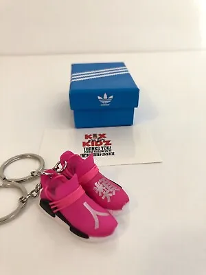 $16.25 • Buy Adidas Pharell Pink Human Race 3D Mini Sneaker Keychain (1) Keychain