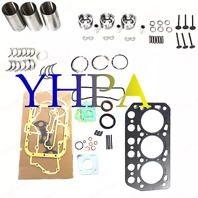 For Mitsubishi K3D Overhaul Rebuild Kit Engine Excavator Tractor Loader W/ Valve • $571.48