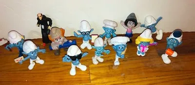 Lot Of 13 The Smurfs McDonalds Happy Meal Toys Figures Brainy Smurfette Hefty • $17.99