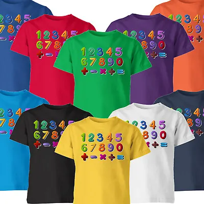 Unique Number Day Math Lover Gift School Wear Numeric Digits Style T-Shirt #ND8 • £7.59