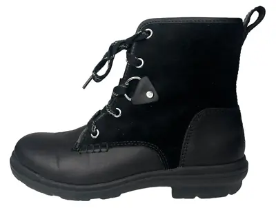 UGG Hapsburg Hiker Black Leather Boot 110832 Women's Size US 7 • $49.65