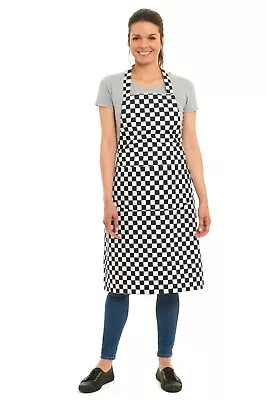 Checked Apron With Large Pocket And Matching Halter/waist Ties • £6.49