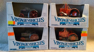 $24.99 • Buy  Lot Of 4 Ertl Vintage Vehicle's 2- 1929 Case L Tractor's,  2 Case 500 Tractor's