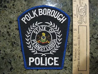 Polk Borough Pennsylvania Police Patch PA • $3
