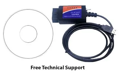 Ford Puma S-max Transit Usb Ftdi Elm 327 Lead Works With Forscan V2.3.48 • £17.99