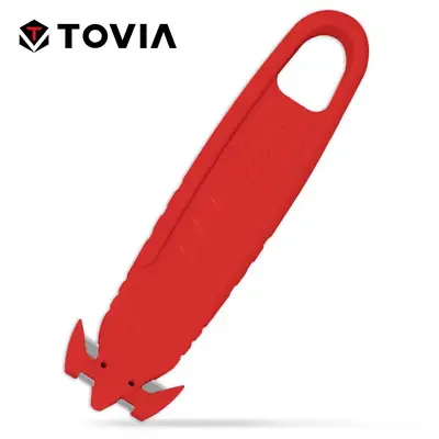 Tovia Safety Knife Cutter Red - Safety Box Knife • £5.99