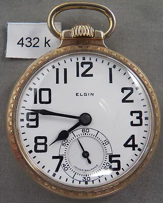 Elgin B. W. Raymond 16 Size  21J Railroad Pocket Watch • $239.99