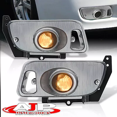 Smoke Bumper Fog Lights Lamps + Switch Bezel For 1992-1995 Honda Civic 2DR 3DR • $32.99